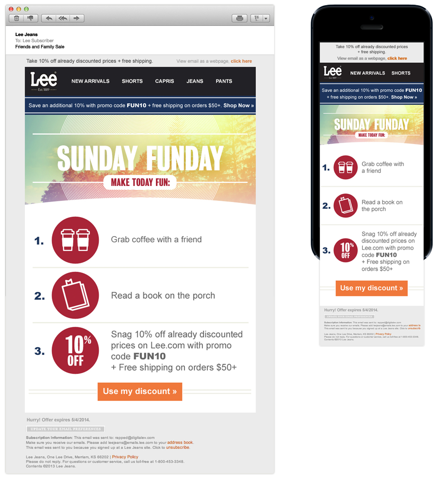 lee jeans website